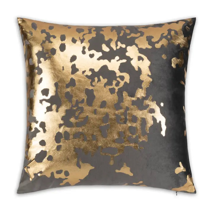 Charcoal Gold Pillow