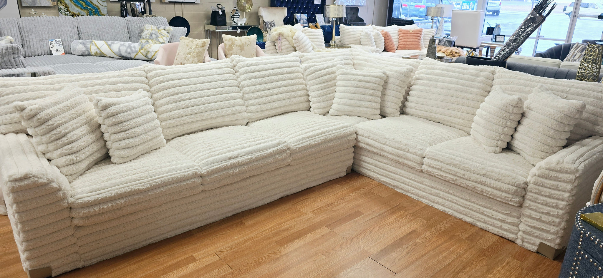 Fluff Daddy L Shape Sectional *ITEM CAN'T BE SHIPPED, LOCAL PICKUP/DELIVERY*