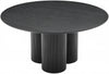 Ash Black Round Dining Table
