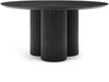 Ash Black Round Dining Table