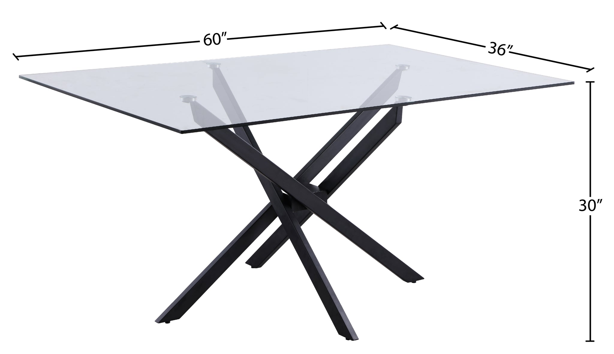 Zander Black Dining Table