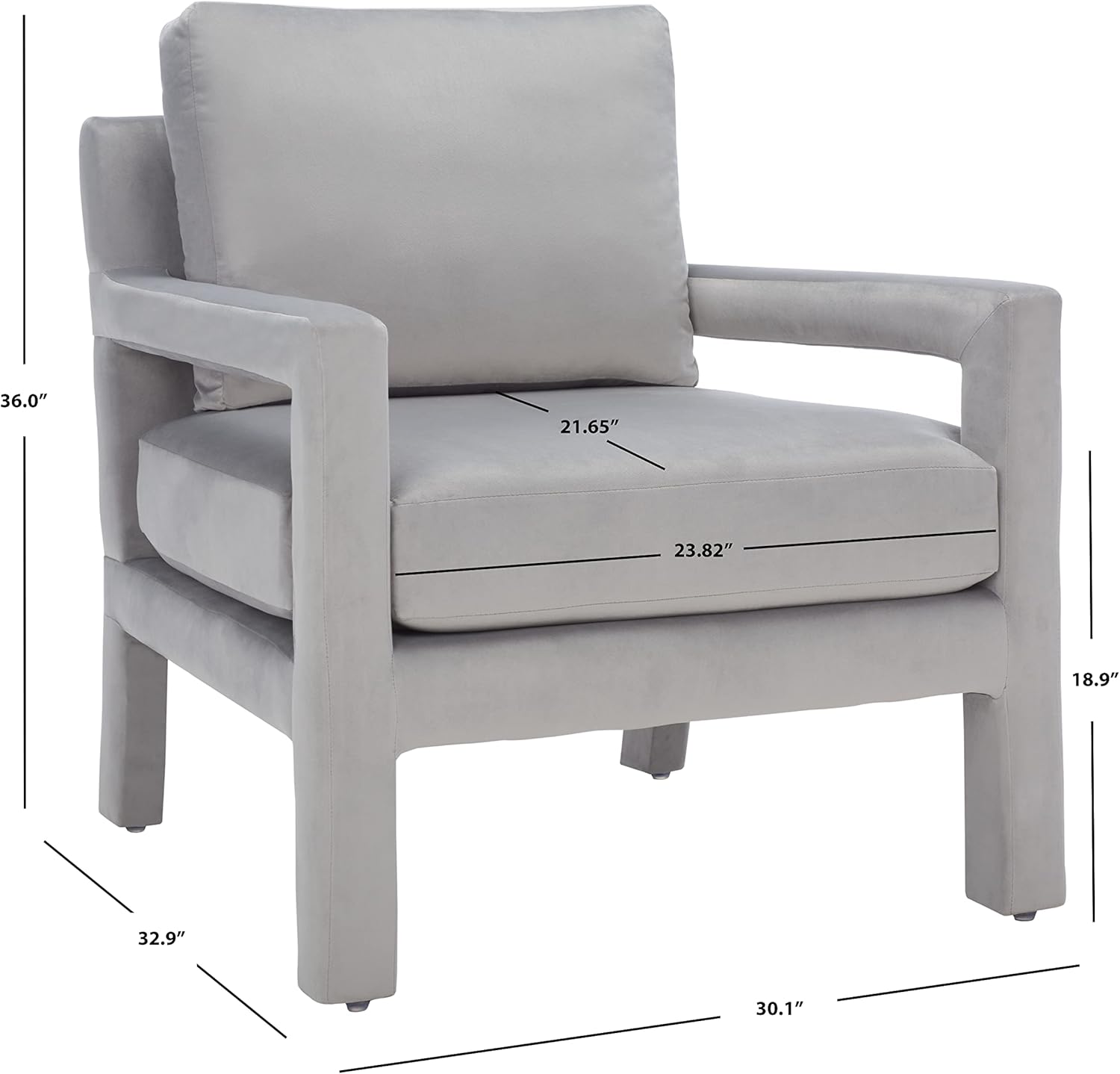 Kei Grey Accent Chair