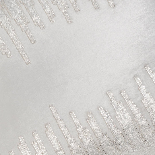 Grey Silver Velvet Pillow