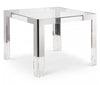 Jackie Silver/Acrylic Dining Table
