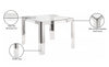 Jackie Silver/Acrylic Dining Table
