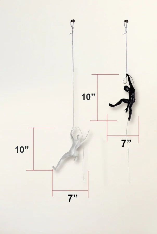 Climbing Couple Wall Sculpture