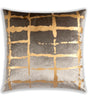 Grey & Gold Velvet Pillow