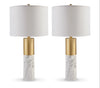 Faux Marble Table Lamp - Set of 2 (Store Pickup Only)
