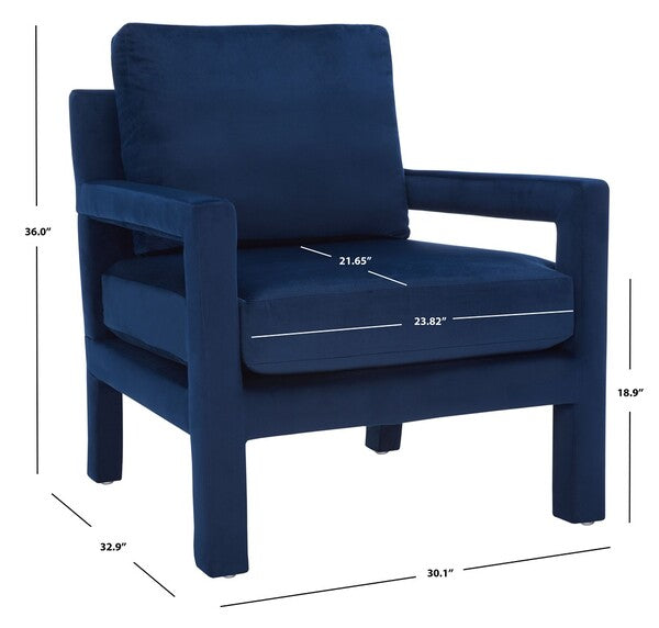 Kei Navy Accent Chair