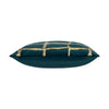 Teal & Gold Velvet Pillow