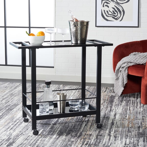 Anesa Black Bar Cart
