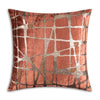 Rust Abstract Velvet Pillow