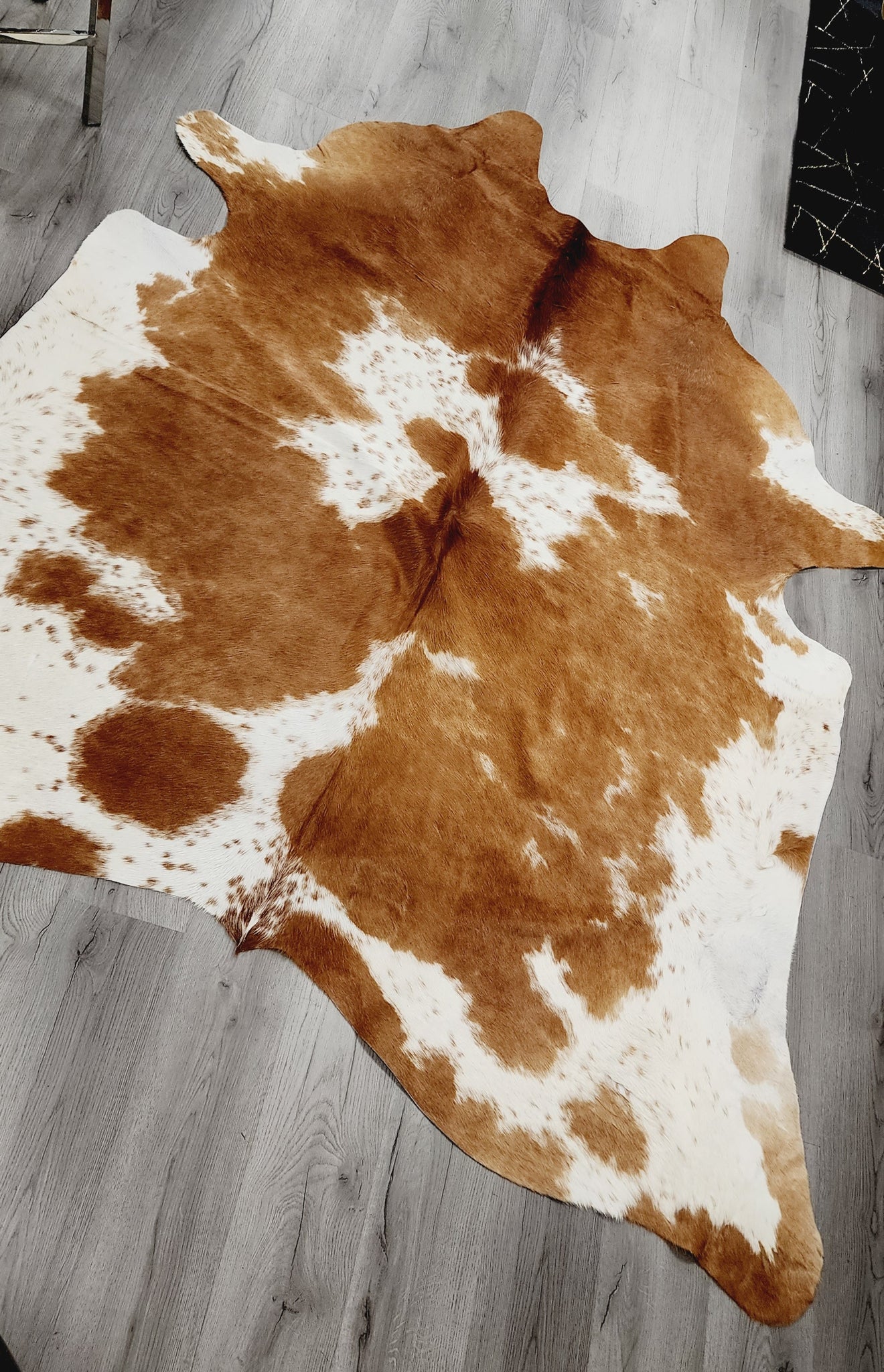 Tan/White Hide Rug