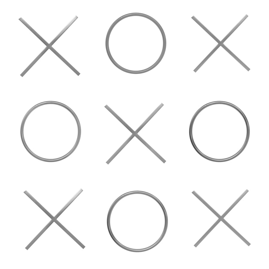 XOXO Chrome Wall Decor (Small)