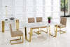 Carmen Gold Dining Table