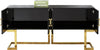 Jackie Gold/Black Console Table