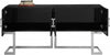 Jackie Chrome/Black Console Table