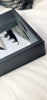 Black Faux Leather Reptile Print Tray