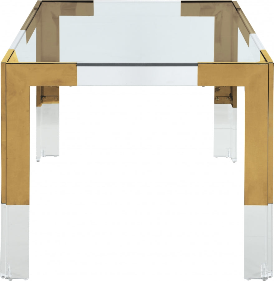 Jackie Gold/Acrylic Dining Table