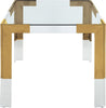 Jackie Gold/Acrylic Dining Table