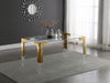 Jackie Gold/Acrylic Dining Table