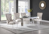 Jackie Silver/Acrylic Dining Table