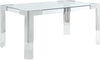 Jackie Silver/Acrylic Dining Table
