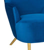 Katelra Blue Velvet Wingback Chair