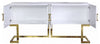 Jackie Gold/White Console Table