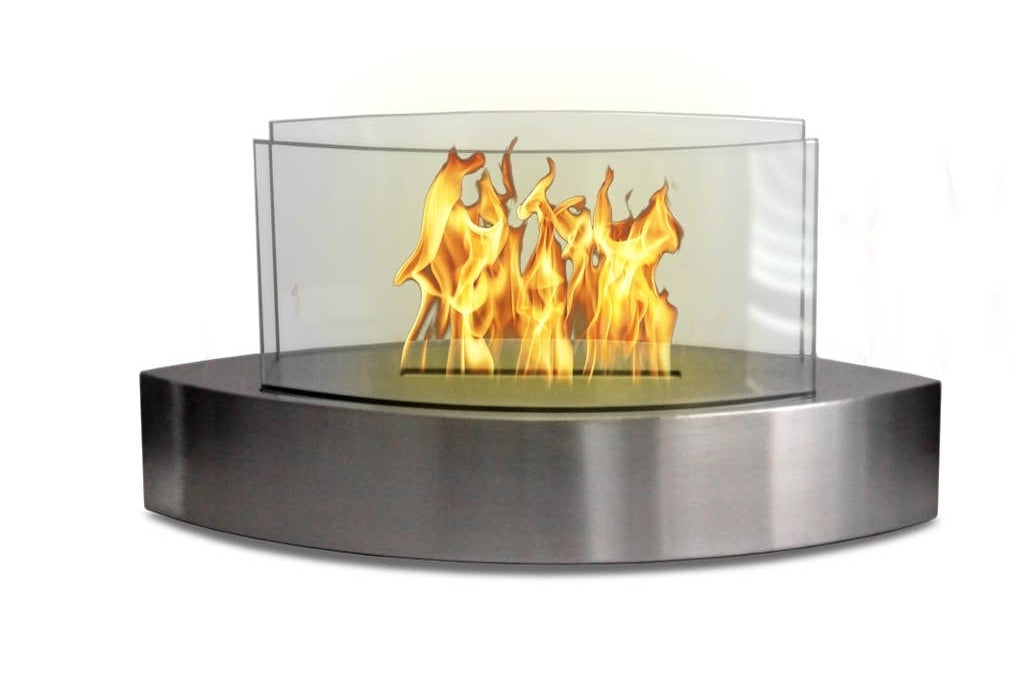 Tabletop Fireplace - Silver