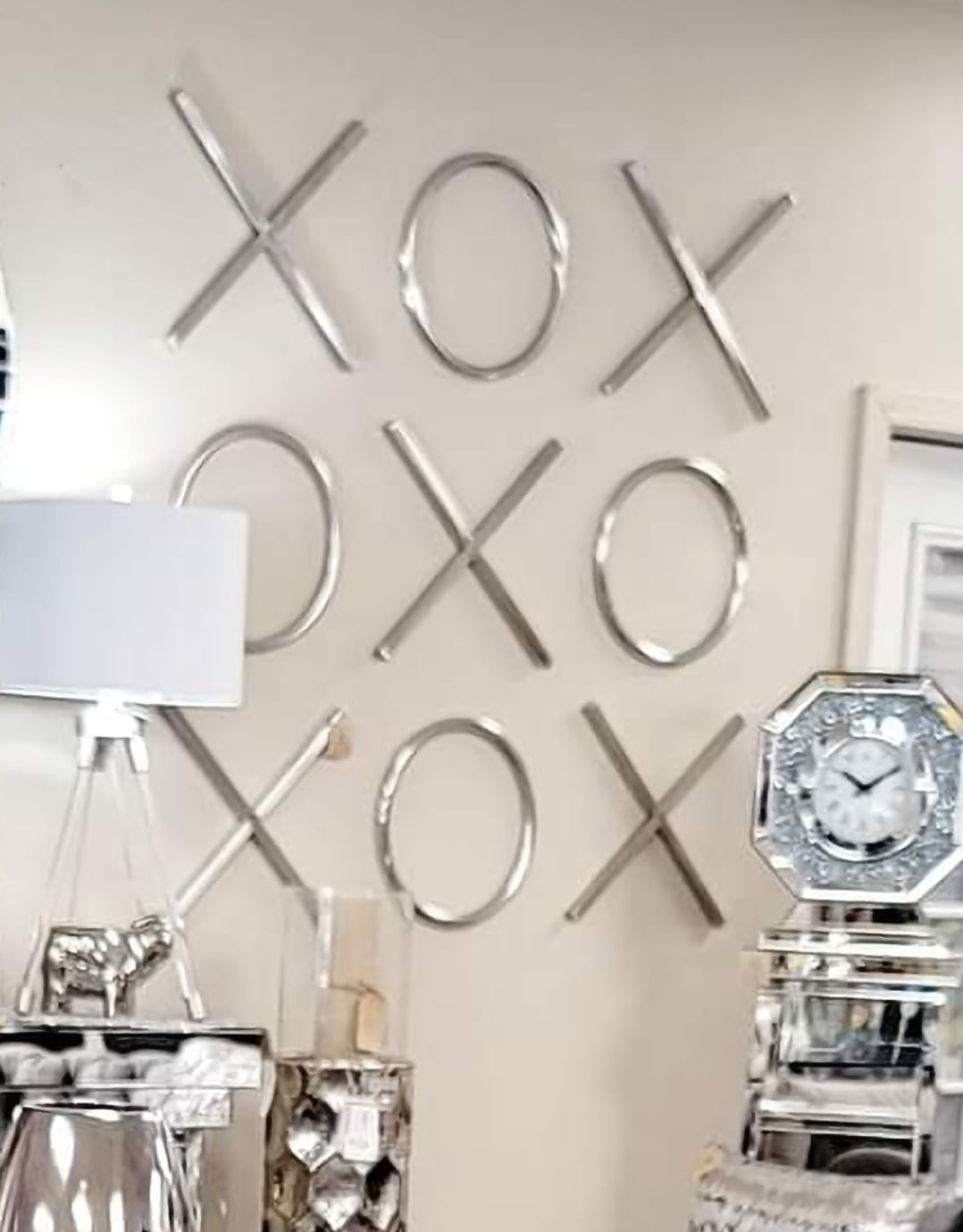 XOXO Chrome Wall Decor (Small)