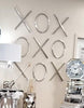 XOXO Chrome Wall Decor (Small)