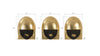 Fashion Faces Black & Gold Wall Art Set of 3-Small