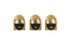 Fashion Faces Black & Gold Wall Art Set of 3-Small
