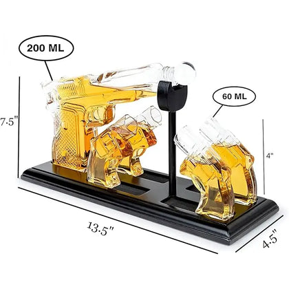 Whiskey Decanter & Shot Glasses Gift Set