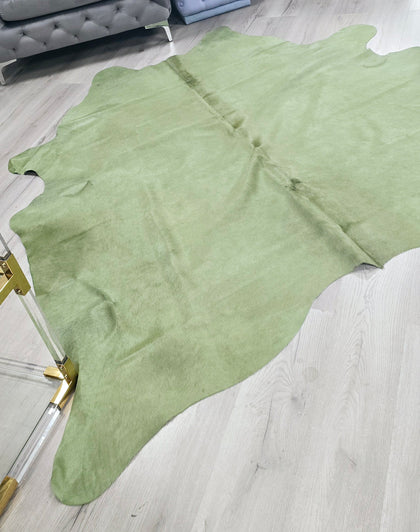 Olive Green Hide Rug