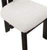 Boucle Fabric Black Dining Chair