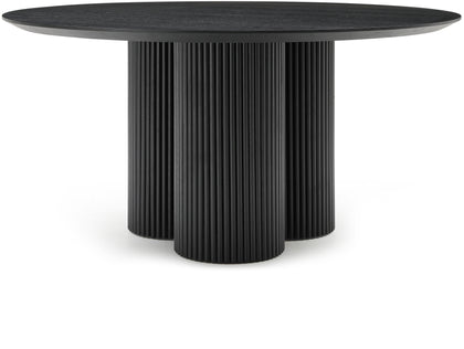 Ash Black Round Dining Table