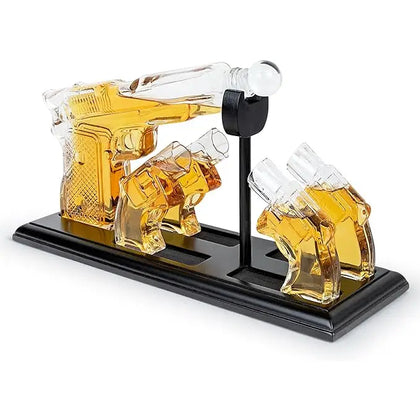 Whiskey Decanter & Shot Glasses Gift Set