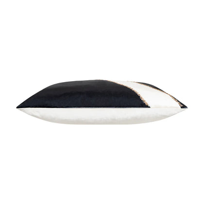 Demi Ivory/Black Velvet Pillow