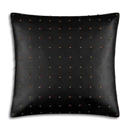 Studded Leather Pillow