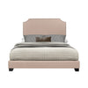 Upholstered Bed w/ Silver Trim (CANT BE SHIPPED, LOCAL PICKUP/DELIVERY ONLY)