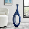Blue Trombone Large Floor Vase