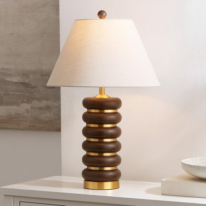 ARA TABLE LAMP DARK BROWN