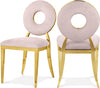 "O" Velvet Dining Chair - Gold