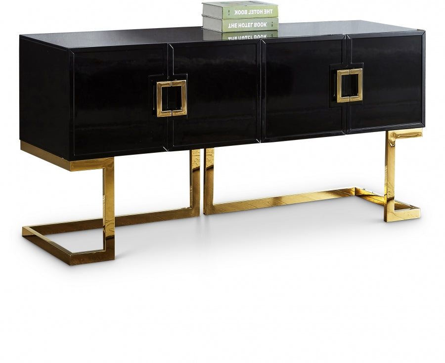 Jackie Gold/Black Console Table