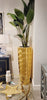 Gold Ripple Floor Vase-Large
