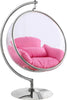 Monica Acrylic Chrome Swing Bubble Chair