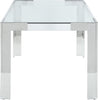 Jackie Silver/Acrylic Dining Table