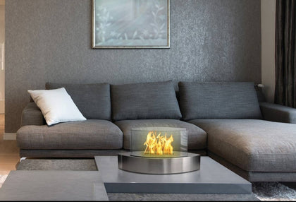 Tabletop Fireplace - Silver